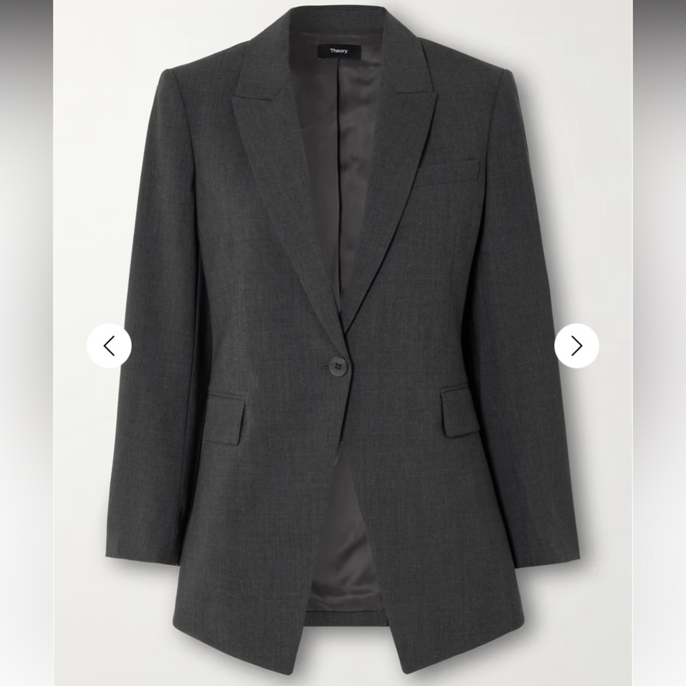 THEORY, Etiennette wool-blend blazer, size 8